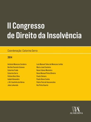 cover image of II Congresso de Direito da Insolvência